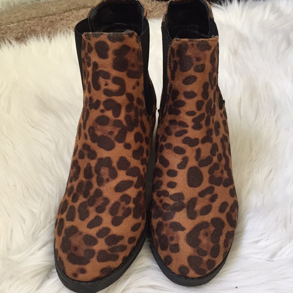 Leopard Print Ankle Booties - image 3